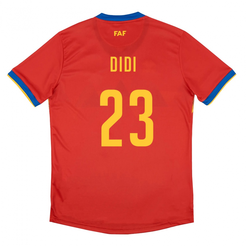 גברים אנדורה Didi #23 אדום כחול צהוב ג'רזי ביתית 26-28 חולצה קצרה