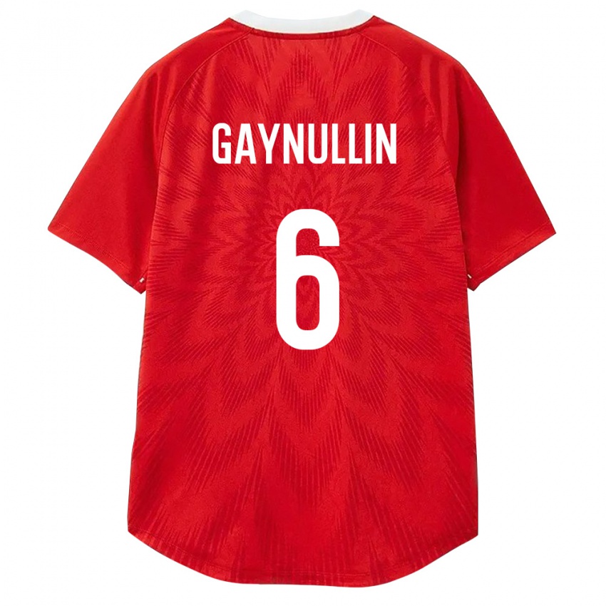 גברים רוסיה Ramil Gaynullin #6 אדום לבן חום ג'רזי ביתית 26-28 חולצה קצרה