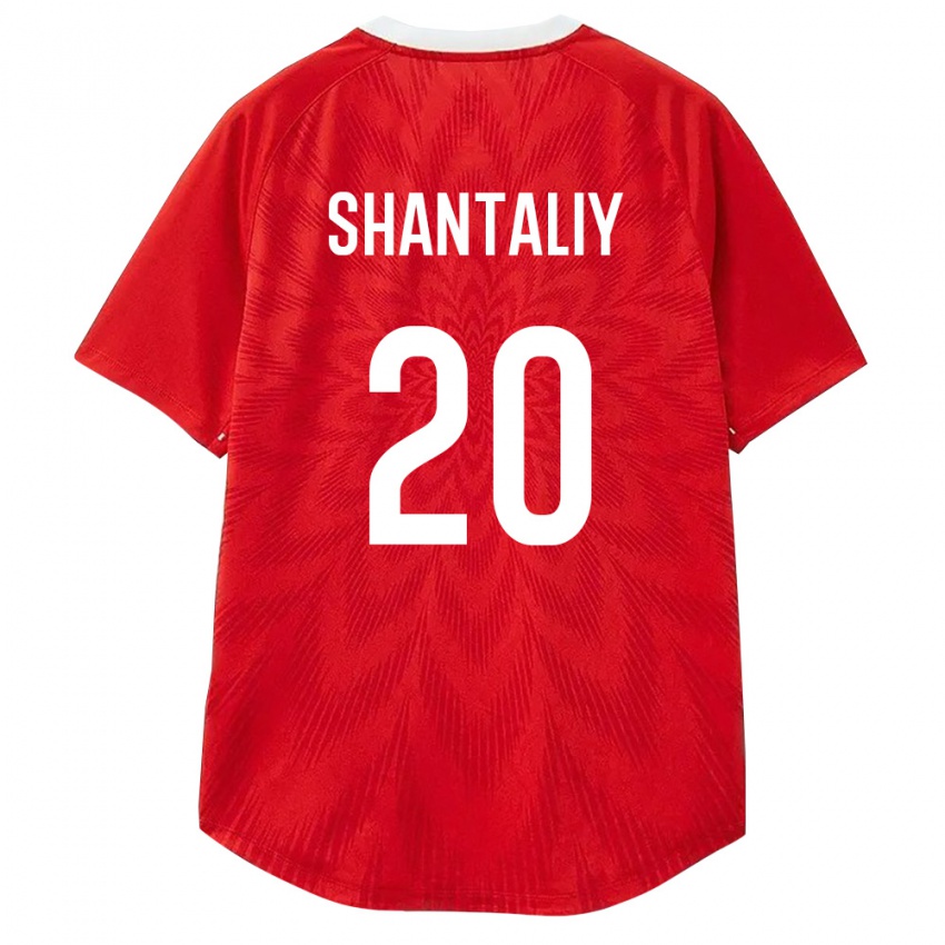 גברים רוסיה Daniil Shantaliy #20 אדום לבן חום ג'רזי ביתית 26-28 חולצה קצרה