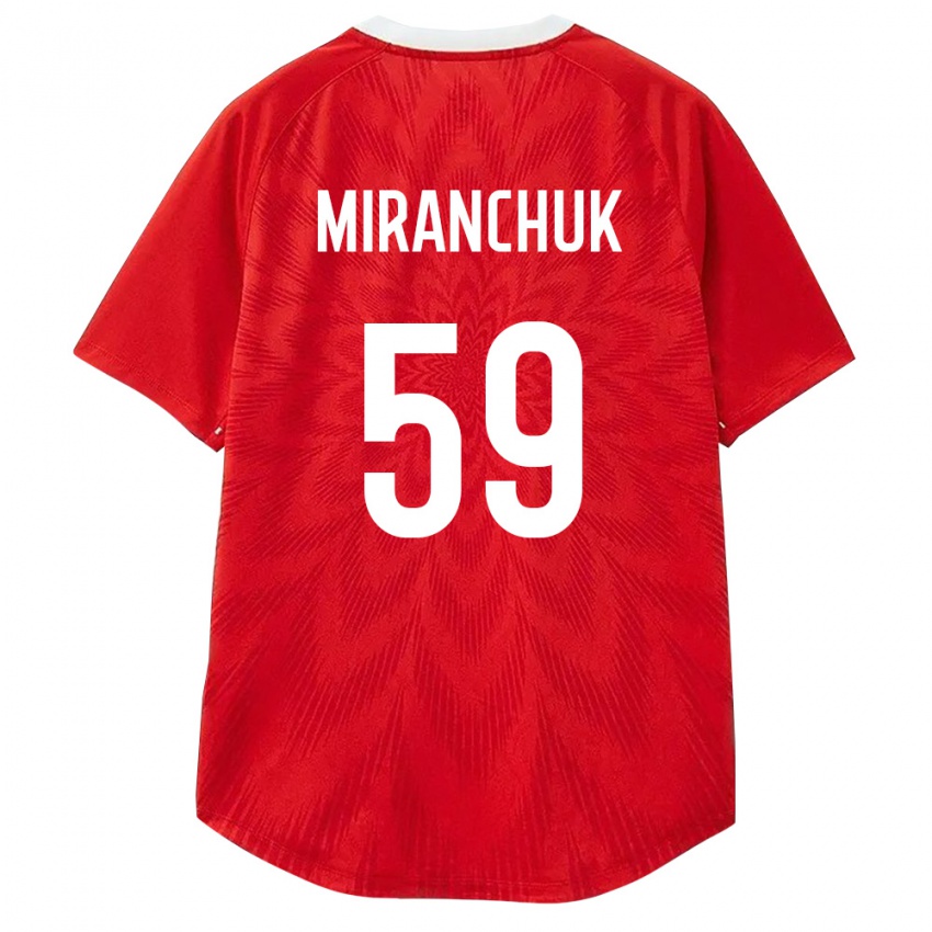 גברים רוסיה אלכסיי מיראנצ'וק #59 אדום לבן חום ג'רזי ביתית 26-28 חולצה קצרה