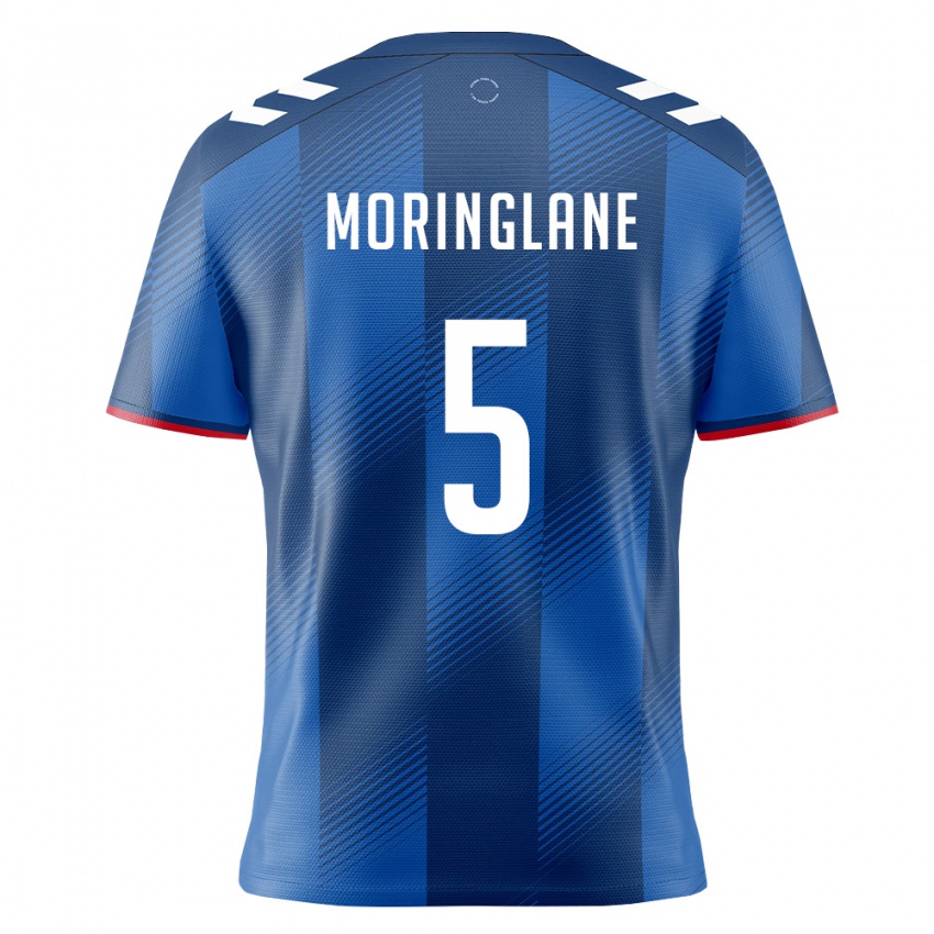 גברים פוארטו ריקו Luis Moringlane #5 כחול מלכותי אדום לבן ג'רזי ביתית 26-28 חולצה קצרה