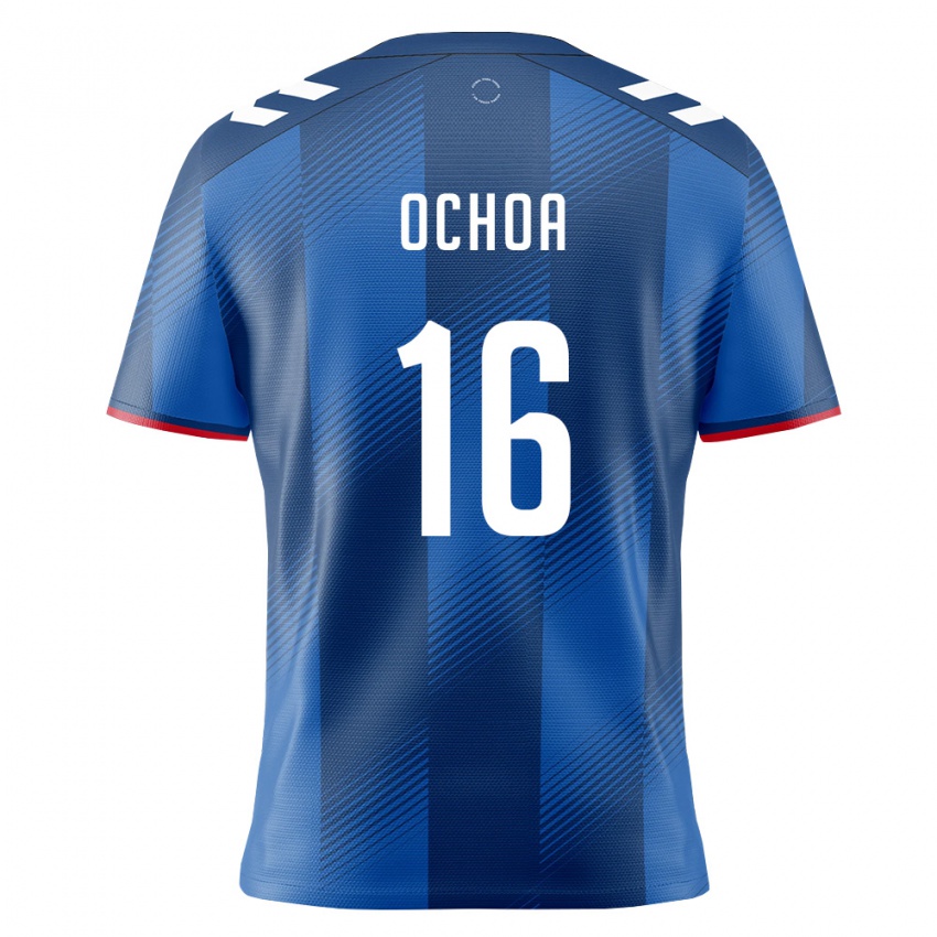 גברים פוארטו ריקו Alessandro Ochoa #16 כחול מלכותי אדום לבן ג'רזי ביתית 26-28 חולצה קצרה