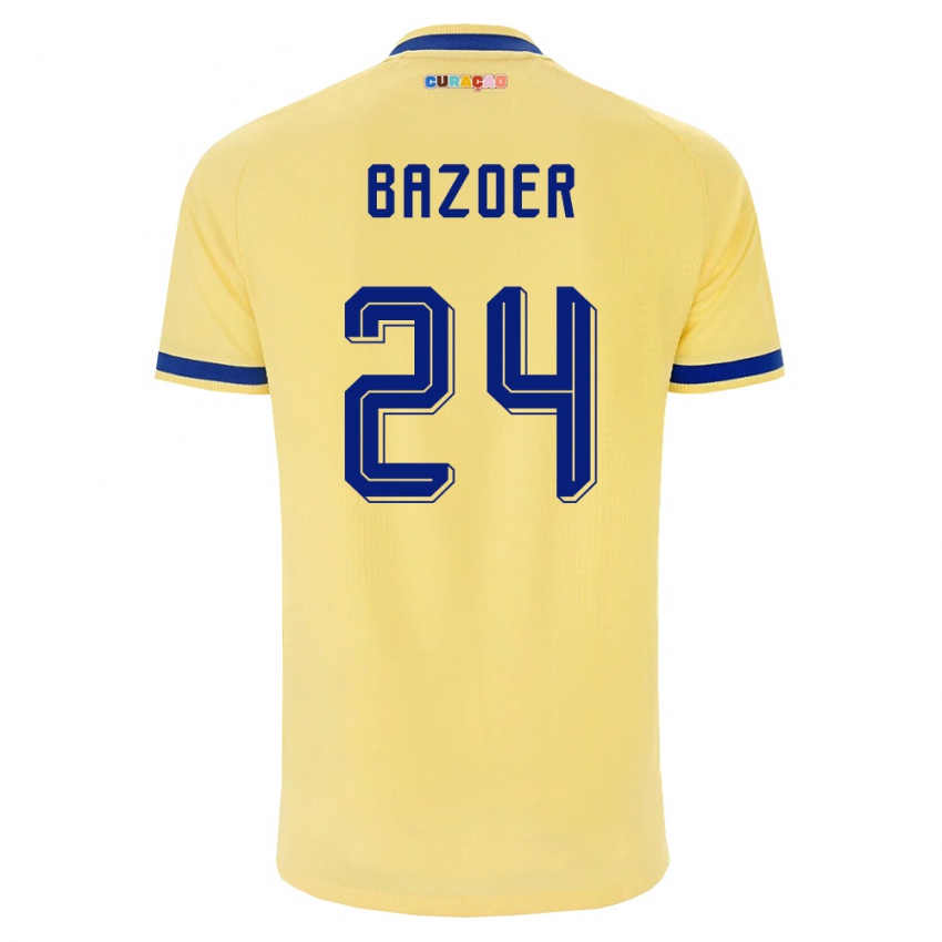 גברים קוראסאו ריצ'דלי בזואר #24 צהוב כהה ורוד הרחק ג'רזי 26-28 חולצה קצרה