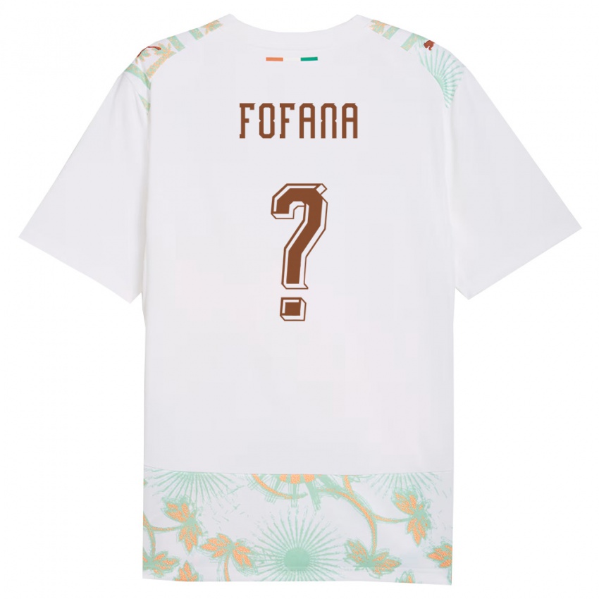 גברים חוף השנהב איברהים פופאנה #0 לבן כתום ירוק הרחק ג'רזי 26-28 חולצה קצרה