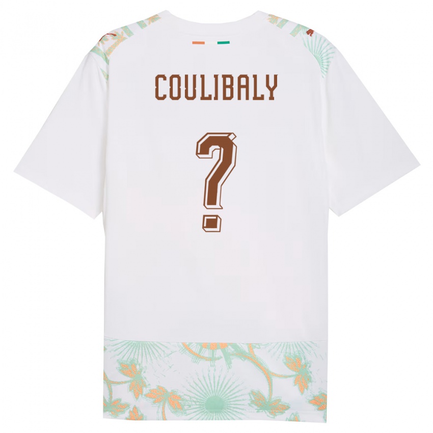 גברים חוף השנהב סוליימאן קוליבאלי #0 לבן כתום ירוק הרחק ג'רזי 26-28 חולצה קצרה