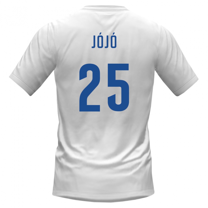 גברים כף ורדה Jójó #25 לבן בורדו הרחק ג'רזי 26-28 חולצה קצרה