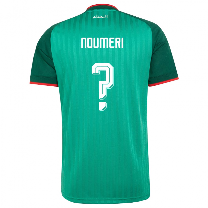 גברים אלג'יריה Adem Noumeri #0 ירוק אדום לבן הרחק ג'רזי 26-28 חולצה קצרה