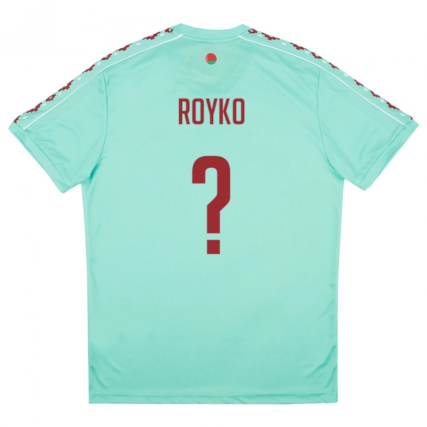 גברים בלארוס Denis Royko #0 ירוק בהיר בורדו הרחק ג'רזי 26-28 חולצה קצרה