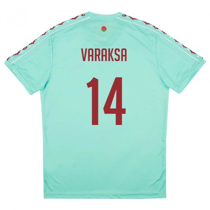 גברים בלארוס ולדיסלב ורצסה #14 ירוק בהיר בורדו הרחק ג'רזי 26-28 חולצה קצרה