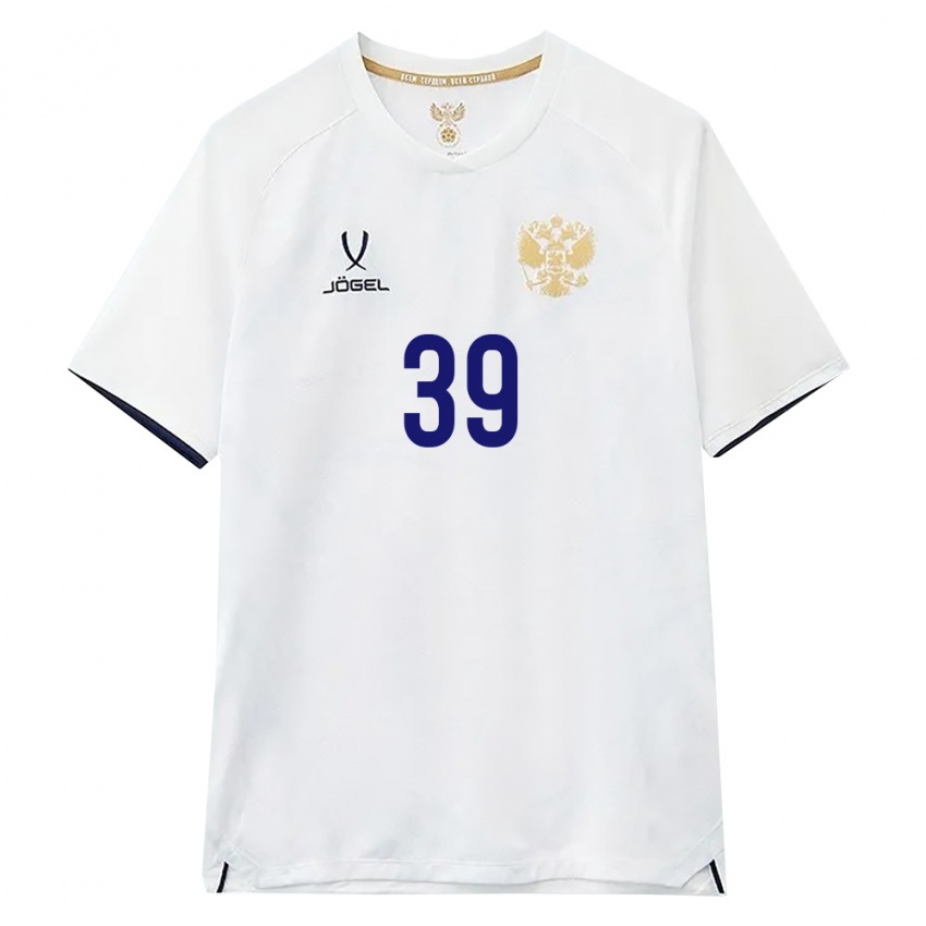 גברים רוסיה מטביי ספונוב #39 לבן חום שחור הרחק ג'רזי 26-28 חולצה קצרה