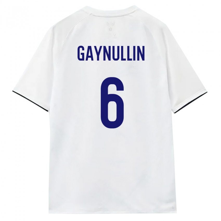 גברים רוסיה Ramil Gaynullin #6 לבן חום שחור הרחק ג'רזי 26-28 חולצה קצרה