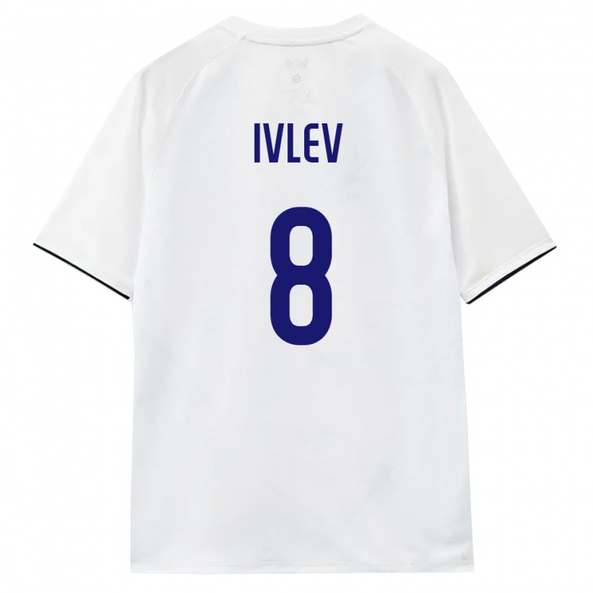 גברים רוסיה אנדריי איבלב #8 לבן חום שחור הרחק ג'רזי 26-28 חולצה קצרה