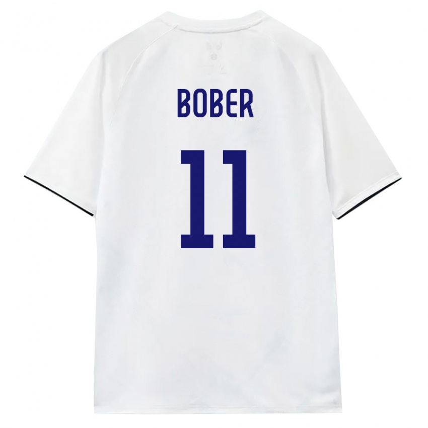 גברים רוסיה Ivan Bober #11 לבן חום שחור הרחק ג'רזי 26-28 חולצה קצרה