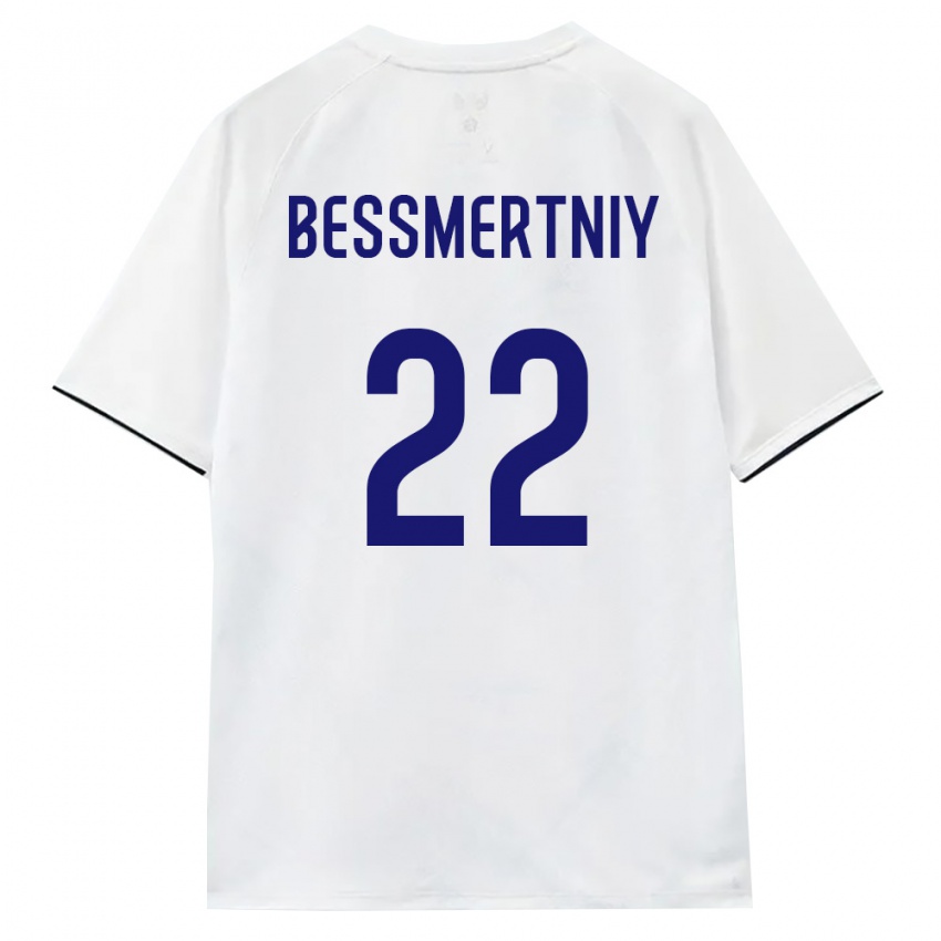 גברים רוסיה סטניסלב בסמרטני #22 לבן חום שחור הרחק ג'רזי 26-28 חולצה קצרה