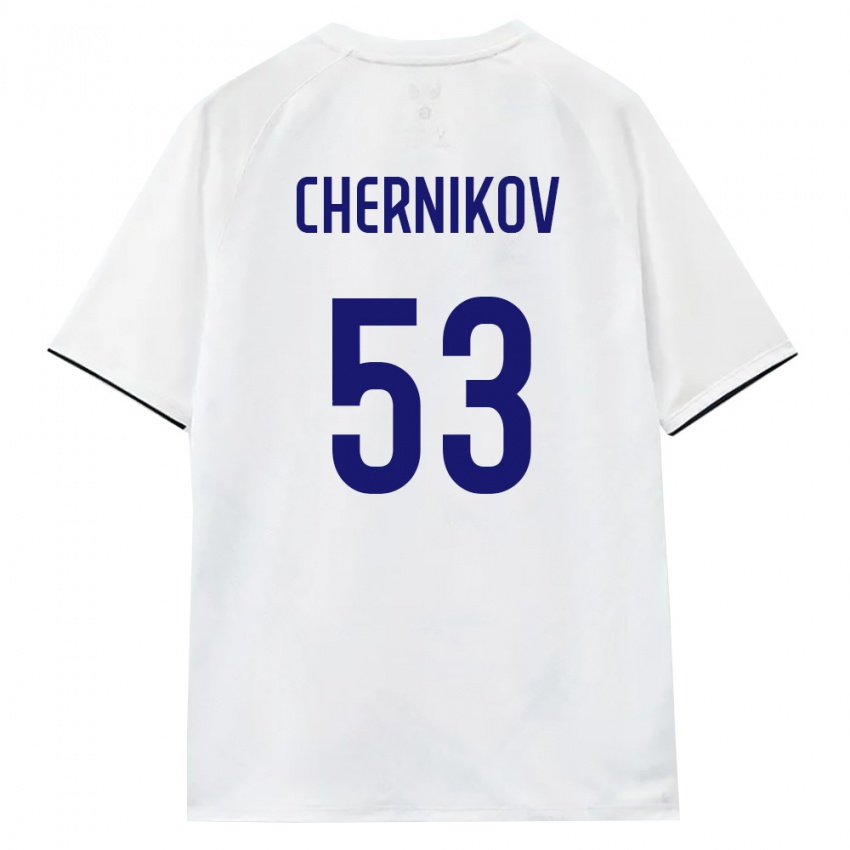 גברים רוסיה אלכסנדר צ'רניקוב #53 לבן חום שחור הרחק ג'רזי 26-28 חולצה קצרה
