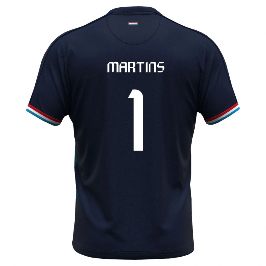 גברים לוקסמבורג Salvador Martins #1 כחול מלכותי אדום הרחק ג'רזי 26-28 חולצה קצרה