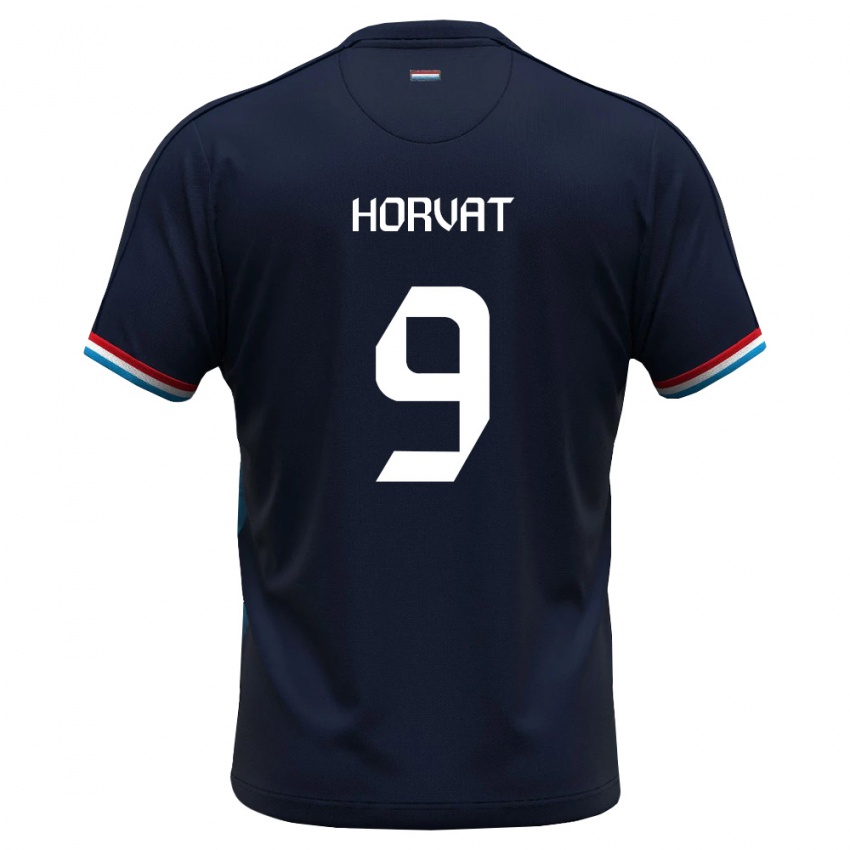 גברים לוקסמבורג Roko Horvat #9 כחול מלכותי אדום הרחק ג'רזי 26-28 חולצה קצרה