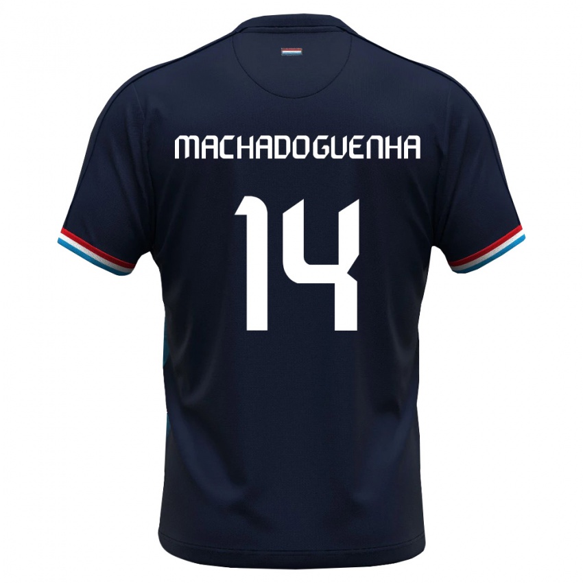 גברים לוקסמבורג Antenory Machado Guenha #14 כחול מלכותי אדום הרחק ג'רזי 26-28 חולצה קצרה