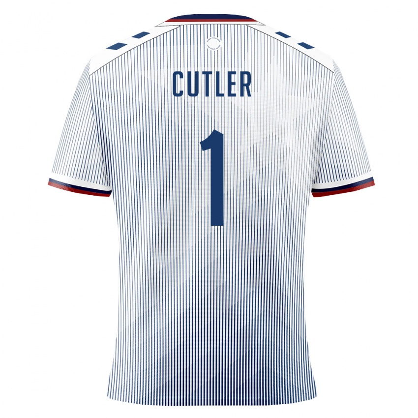 גברים פוארטו ריקו Sebastián Cutler #1 כחול מלכותי לבן הרחק ג'רזי 26-28 חולצה קצרה