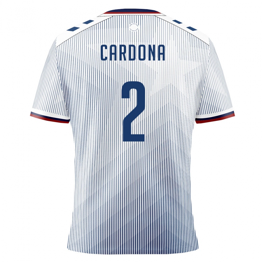 גברים פוארטו ריקו ניקולס קרדונה #2 כחול מלכותי לבן הרחק ג'רזי 26-28 חולצה קצרה