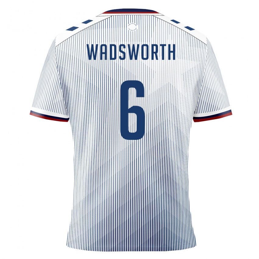 גברים פוארטו ריקו Lleyton Wadsworth #6 כחול מלכותי לבן הרחק ג'רזי 26-28 חולצה קצרה