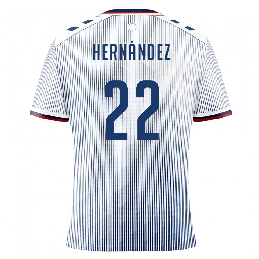 גברים פוארטו ריקו נואה הרננדס #22 כחול מלכותי לבן הרחק ג'רזי 26-28 חולצה קצרה