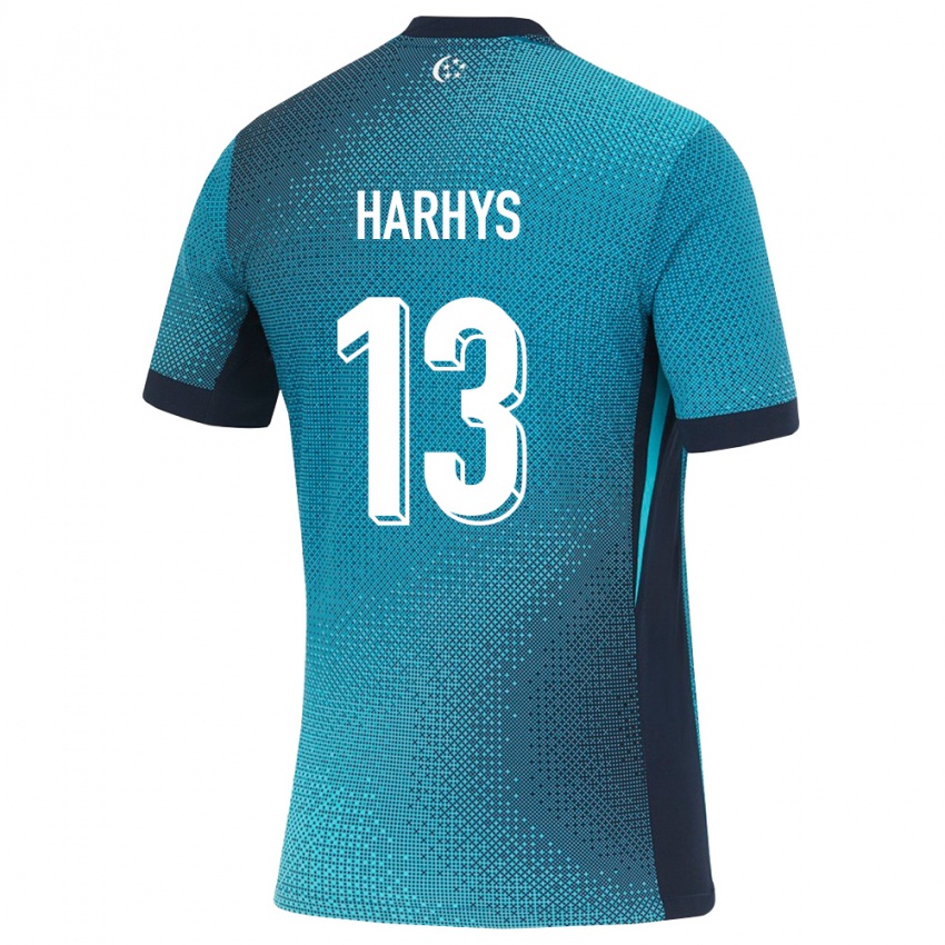 גברים סינגפור Harhys Stewart #13 טורקיז כהה שחור הרחק ג'רזי 26-28 חולצה קצרה