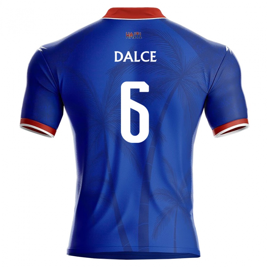 נשים האיטי Danrick Dalce #6 כחול אדום לבן ג'רזי ביתית 26-28 חולצה קצרה