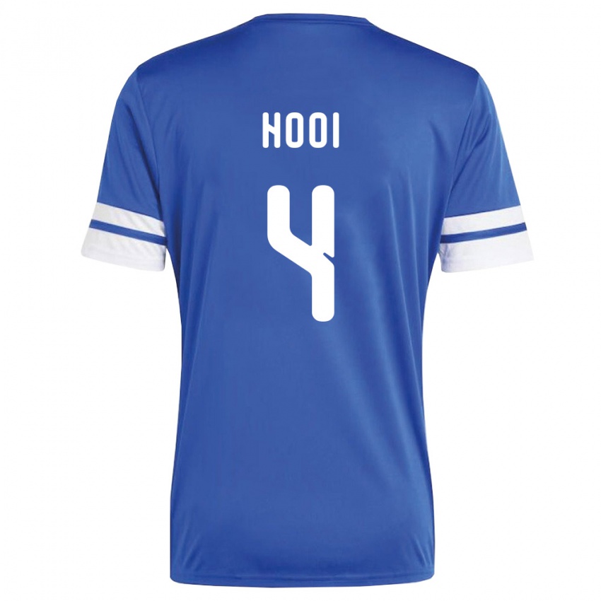 נשים קוראסאו Shuvienchêlo Hooi #4 כהה לבן ג'רזי ביתית 26-28 חולצה קצרה