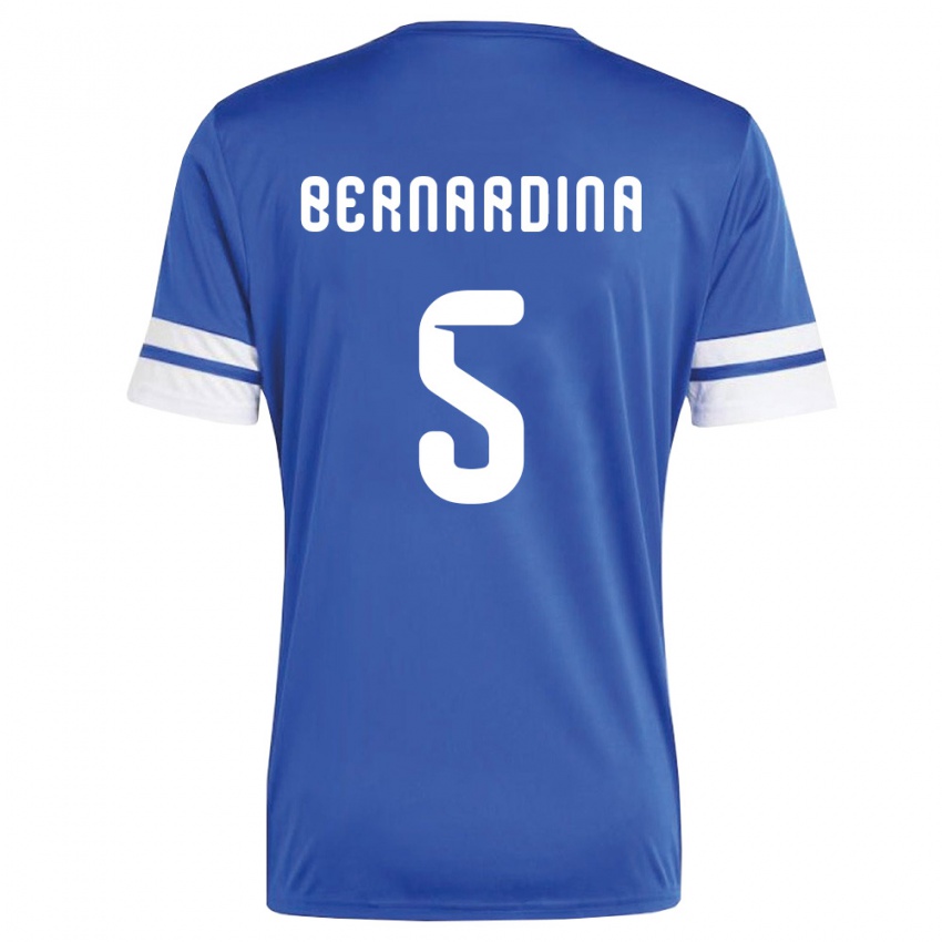 נשים קוראסאו ג׳יליאן ברנרדינה #5 כהה לבן ג'רזי ביתית 26-28 חולצה קצרה