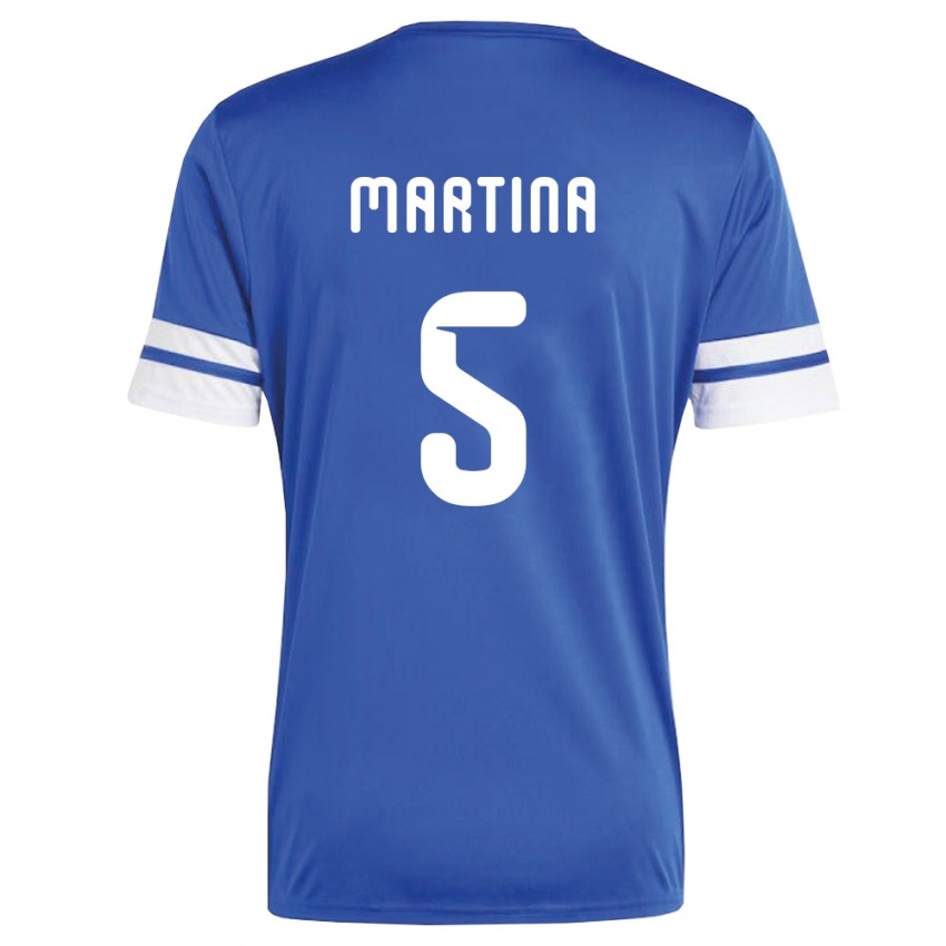 נשים קוראסאו Jorvimar Martina #5 כהה לבן ג'רזי ביתית 26-28 חולצה קצרה