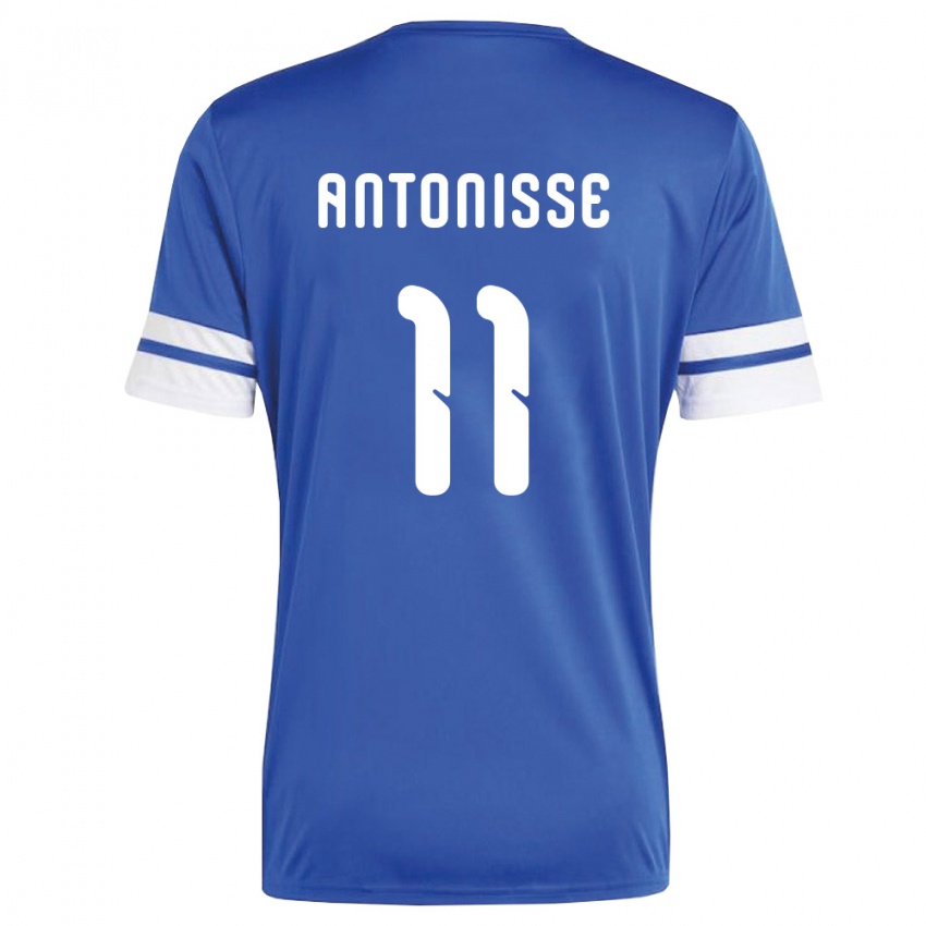 נשים קוראסאו ירמי אנטוניסה #11 כהה לבן ג'רזי ביתית 26-28 חולצה קצרה