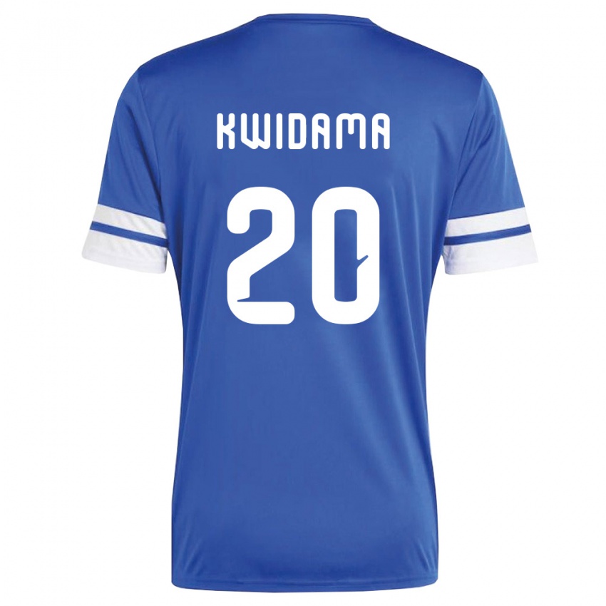 נשים קוראסאו Jowendrick Kwidama #20 כהה לבן ג'רזי ביתית 26-28 חולצה קצרה