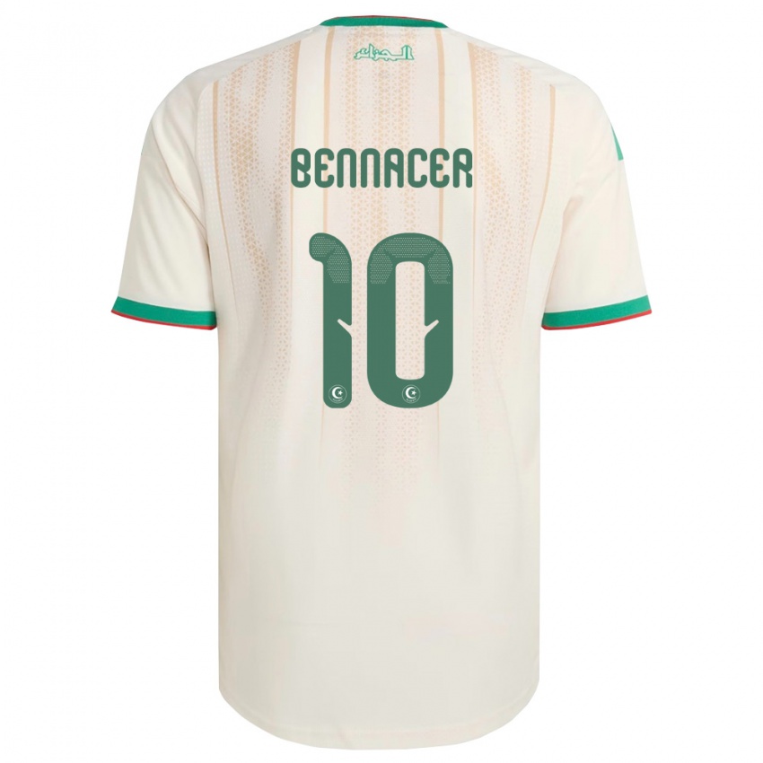 נשים אלג'יריה אסמאעיל בן נאסר #10 שמנת ירוק אדום ג'רזי ביתית 26-28 חולצה קצרה