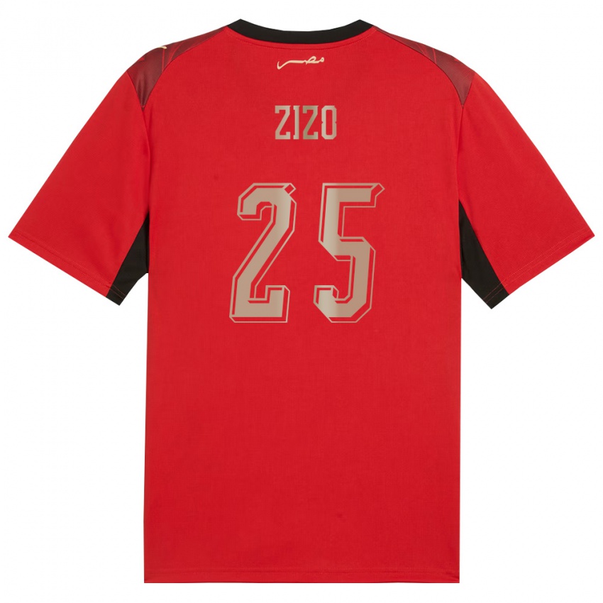 נשים מצרים Zizo #25 אדום שחור זהב ג'רזי ביתית 26-28 חולצה קצרה
