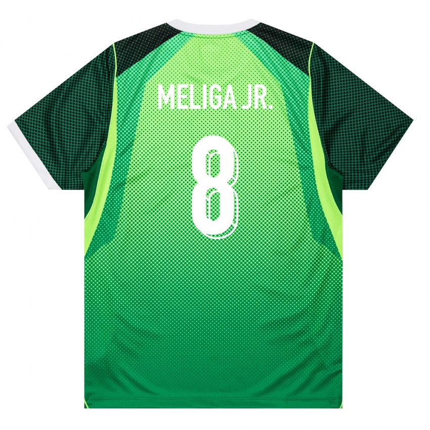 נשים ניגריה Promise Meliga Jr. #8 ירוק לבן ג'רזי ביתית 26-28 חולצה קצרה