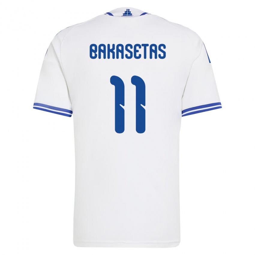 נשים יוון אנסטסיוס בקסטאס #11 לבן כחול ג'רזי ביתית 26-28 חולצה קצרה