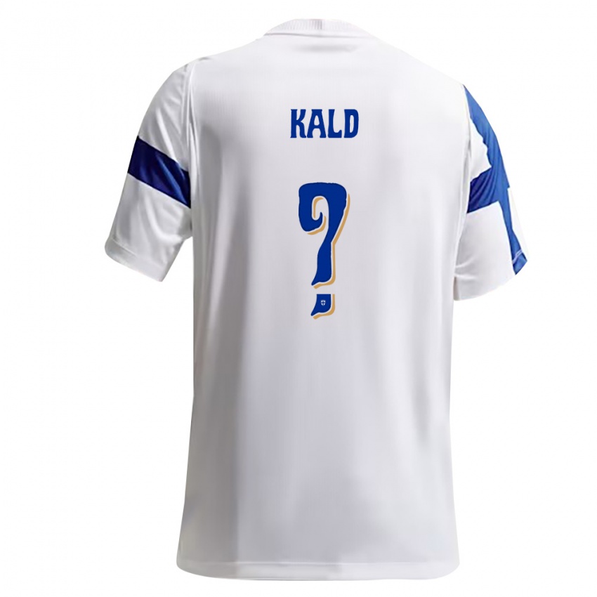 נשים פינלנד Milton Käld #0 לבן כחול ג'רזי ביתית 26-28 חולצה קצרה