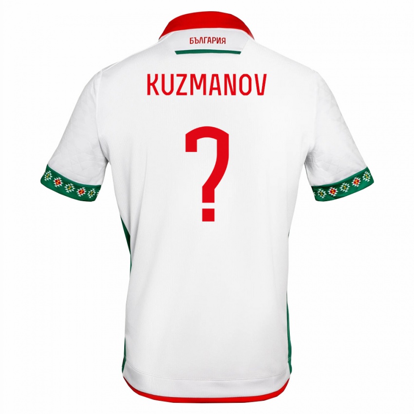 נשים בולגריה Martin Kuzmanov #0 לבן ירוק אדום ג'רזי ביתית 26-28 חולצה קצרה