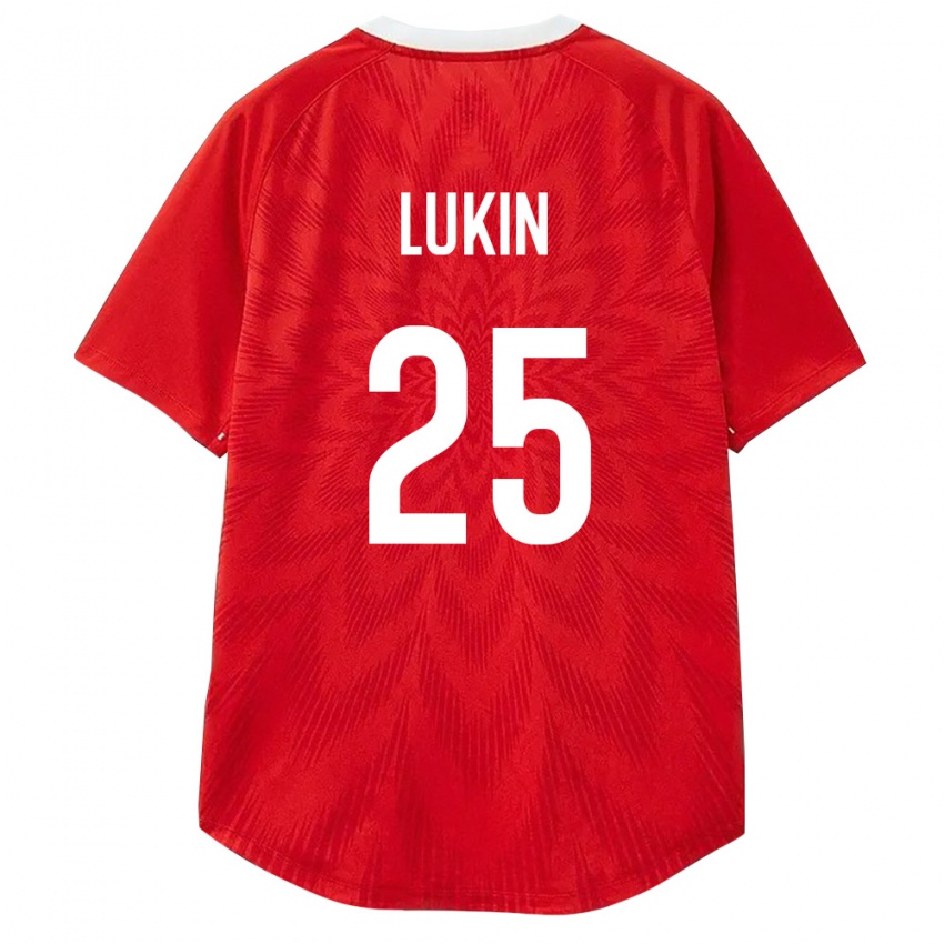 נשים רוסיה מטביי לוקין #25 אדום לבן חום ג'רזי ביתית 26-28 חולצה קצרה