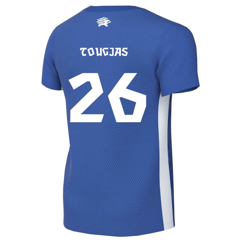 נשים אסטוניה ארקו ג׳ון טוגיאס #26 כחול כהה לבן ג'רזי ביתית 26-28 חולצה קצרה