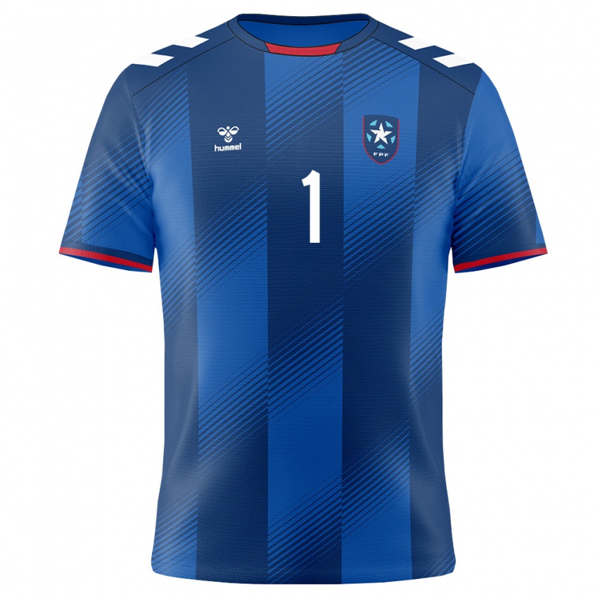 נשים פוארטו ריקו ניקולס אריסטיזבל #1 כחול מלכותי אדום לבן ג'רזי ביתית 26-28 חולצה קצרה