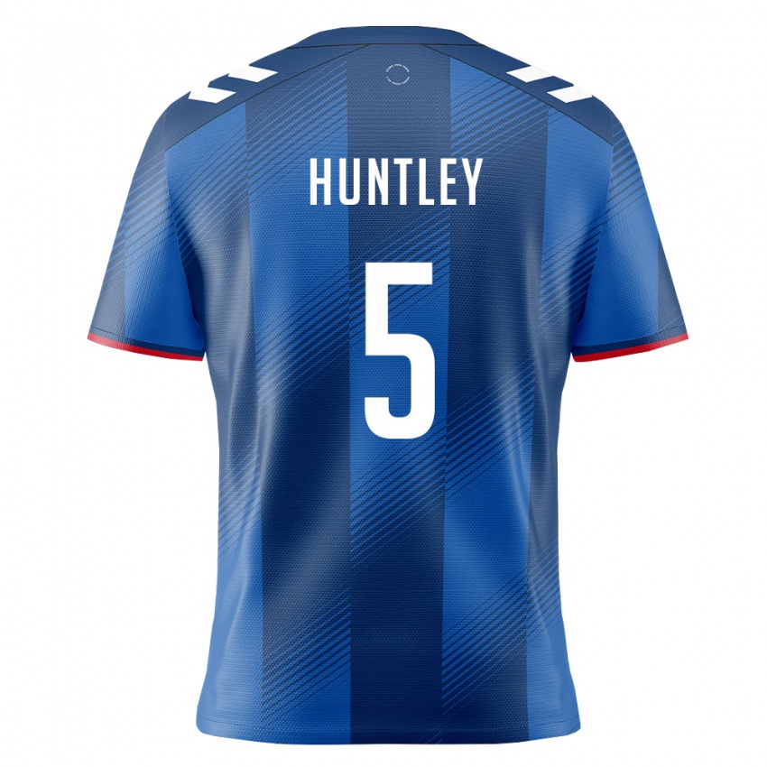 נשים פוארטו ריקו Marcelo Huntley #5 כחול מלכותי אדום לבן ג'רזי ביתית 26-28 חולצה קצרה