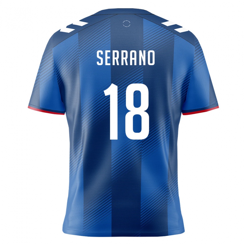 נשים פוארטו ריקו ג׳ואל סראנו #18 כחול מלכותי אדום לבן ג'רזי ביתית 26-28 חולצה קצרה