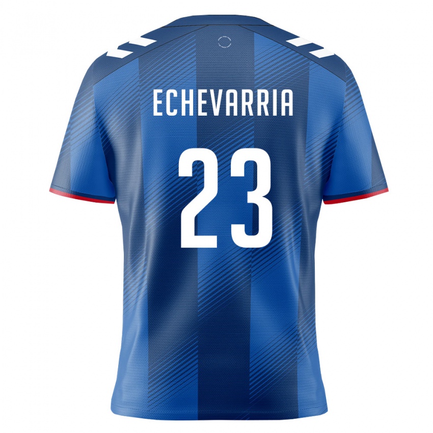 נשים פוארטו ריקו Steven Echevarria #23 כחול מלכותי אדום לבן ג'רזי ביתית 26-28 חולצה קצרה