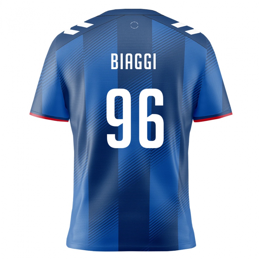 נשים פוארטו ריקו Adrián Biaggi #96 כחול מלכותי אדום לבן ג'רזי ביתית 26-28 חולצה קצרה