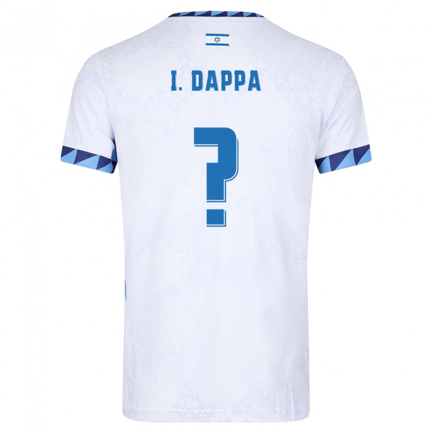 נשים ישראל I. Dappa #0 לבן כחול בהיר ג'רזי ביתית 26-28 חולצה קצרה