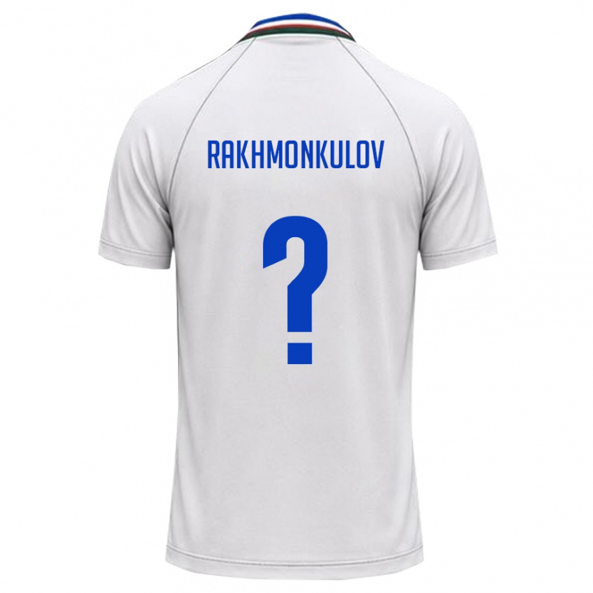 נשים אוזבקיסטן Temur Rakhmonkulov #0 לבן ירוק כהה הרחק ג'רזי 26-28 חולצה קצרה
