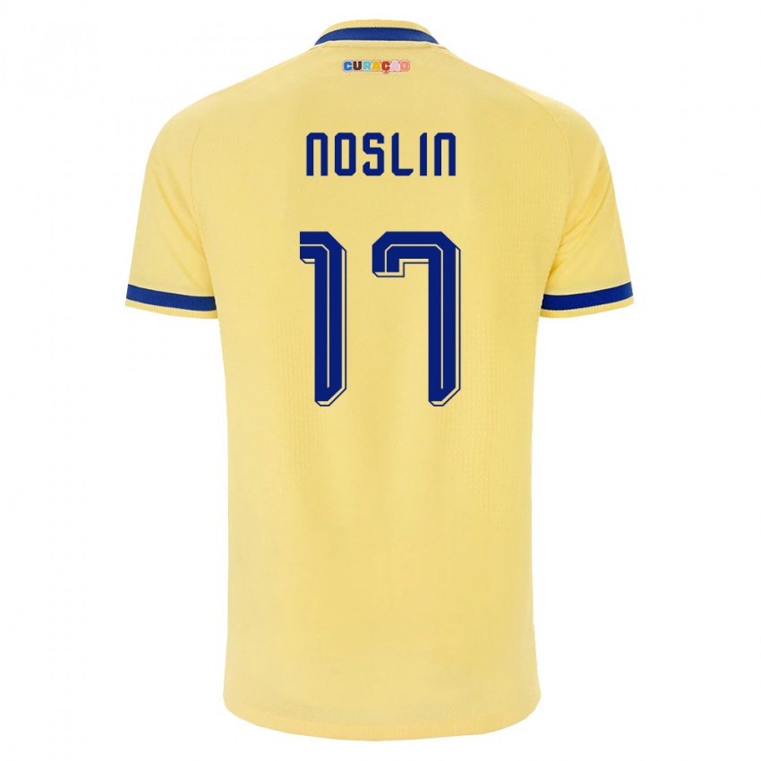 נשים קוראסאו Tyrese Noslin #17 צהוב כהה ורוד הרחק ג'רזי 26-28 חולצה קצרה