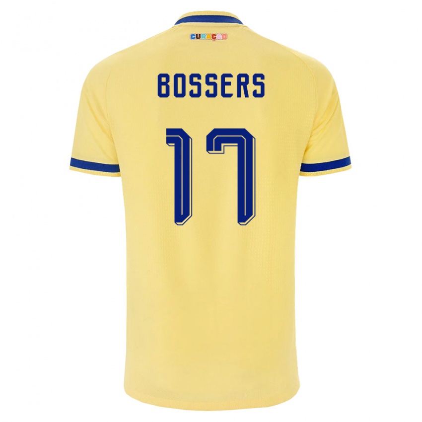 נשים קוראסאו Milo Bossers #17 צהוב כהה ורוד הרחק ג'רזי 26-28 חולצה קצרה